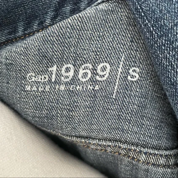 Gap 1969 Medium Vintage Classic Medium Wash Jean Denim Normcore Jacket Sz Small - Picture 4 of 7